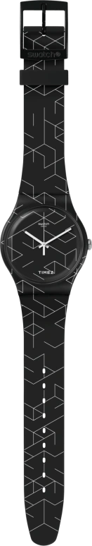 Swatch,Originals 41mm,41mm,Plastic,Black,Quartz,Sapphire,Crystal Glass,Round,SUOB161