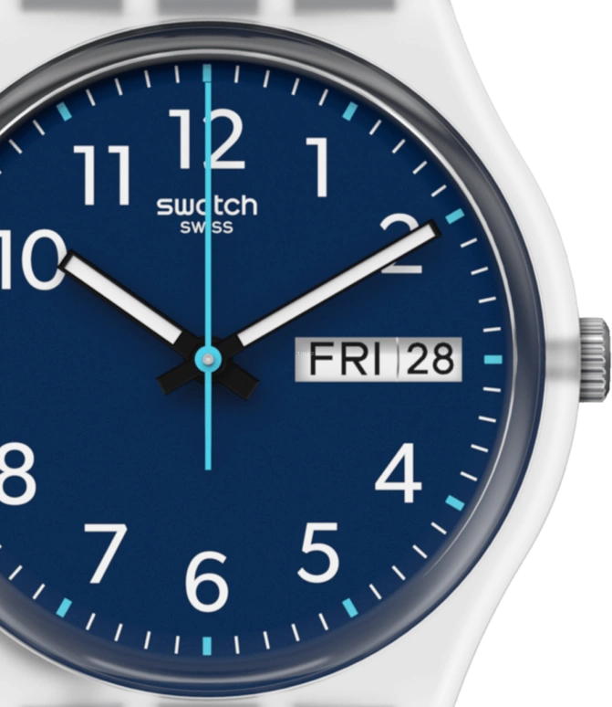 Swatch,Originals 34mm,34mm,Blue,Open,GE725