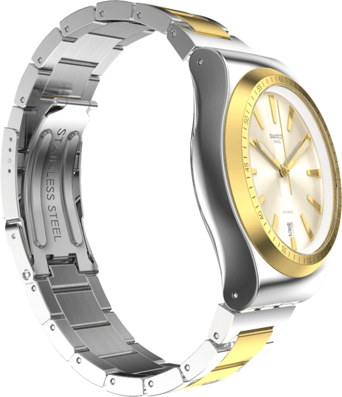 Swatch,IRONY 42mm,42mm,Gold,Open,YIS429G