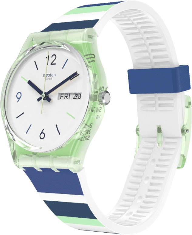Swatch,Originals 34mm,34mm,Plastic,White,Open,GG711