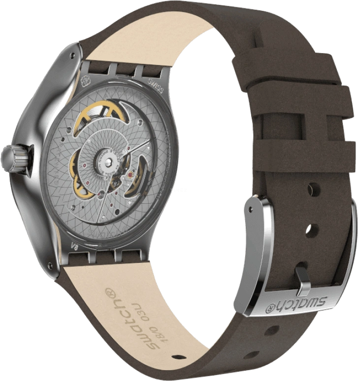 Swatch,IRONY 42mm,42mm,Blue,Open,YIZ405