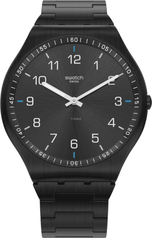Swatch,SKIN ,Stainless Steel,Black,SS07B100G