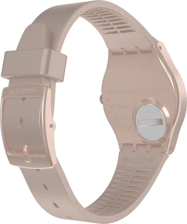 Swatch,Originals 34mm,34mm,Plastic,Pink,Sapphire,Crystal Glass,GP403