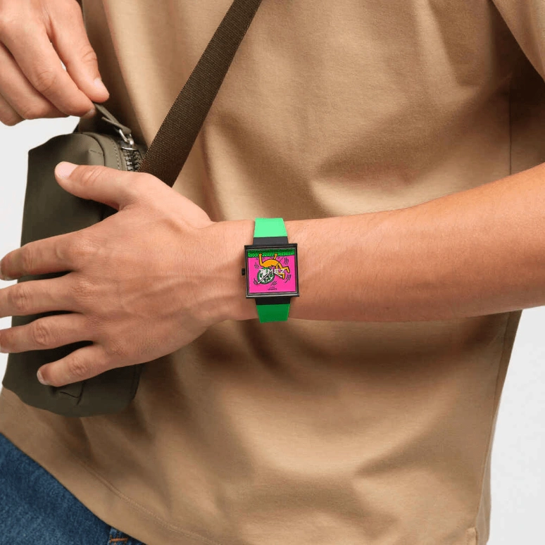 Swatch,Originals 41.80mm,41.80mm,Bioceramic,Multi-Color,Quartz,Glass,Square,SO34Z102