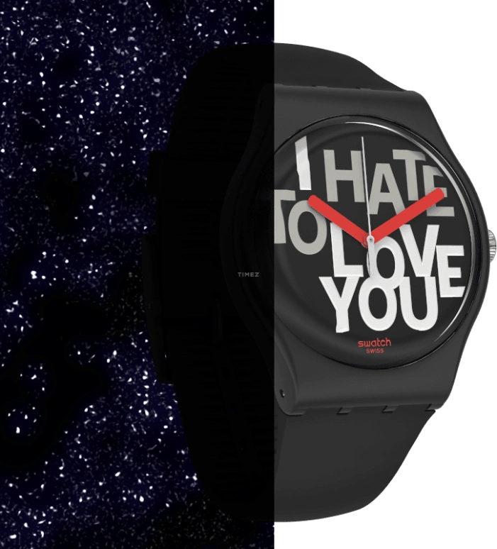 Swatch,Originals 41mm,41mm,Plastic,Black,Closed,SUOB185