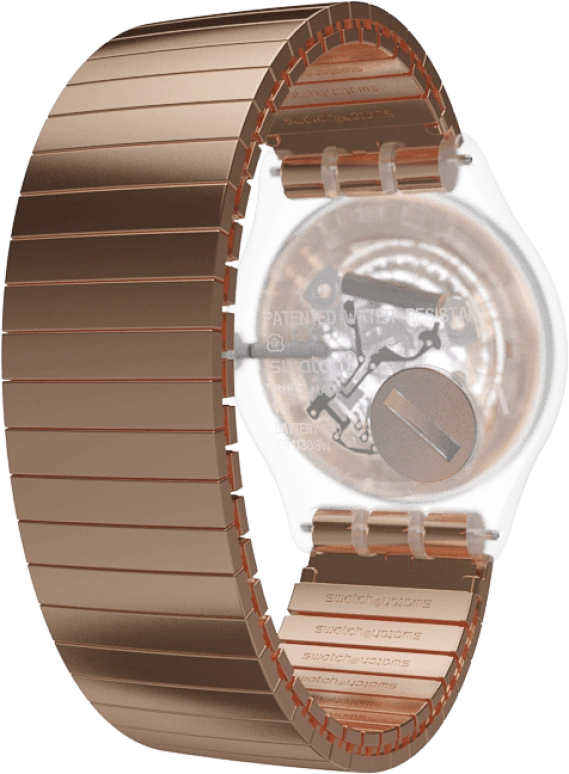 Swatch,Originals 41mm,41mm,Plastic,Gold,SUOK707