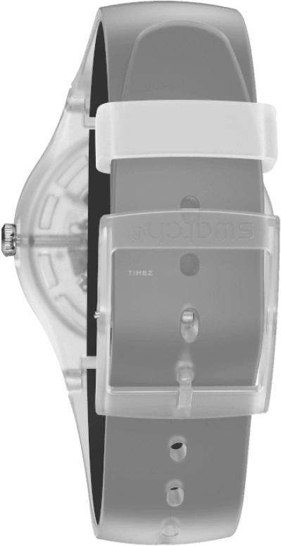 Swatch,Originals 41mm,41mm,Plastic,Skeleton,Quartz,Round,Transparent,SUOK157