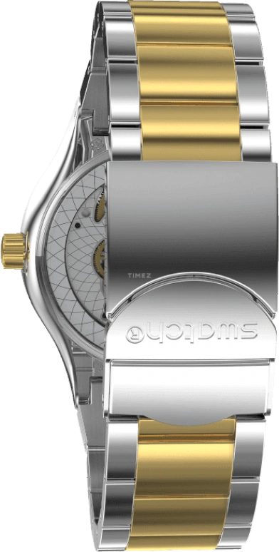 Swatch,IRONY 42mm,42mm,Gold,Open,YIS429G