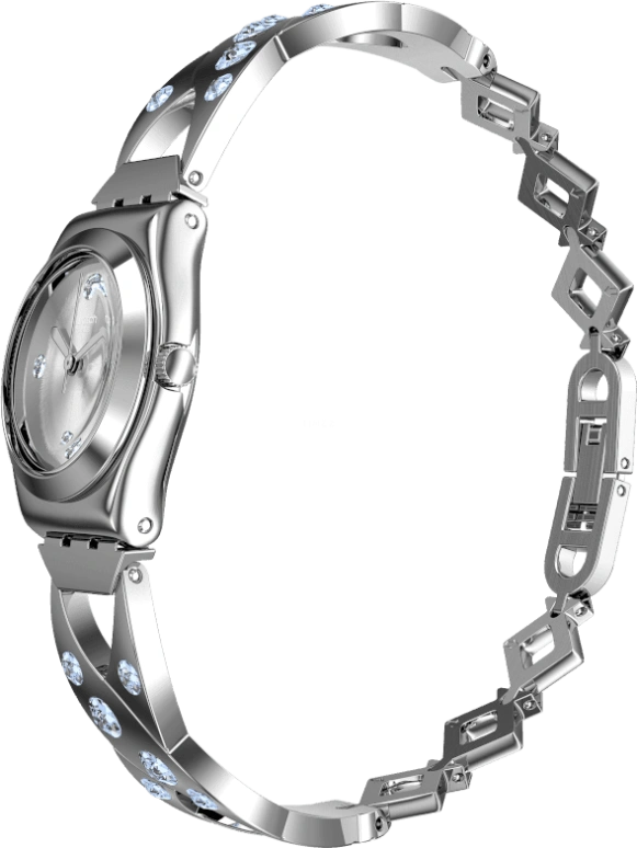 Swatch,IRONY 25mm,25mm,Stainless Steel,Silver White,YSS332G