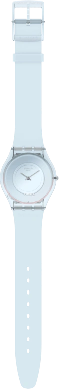Swatch,Other 34mm,34mm,Bio-sourced,Blue,Quartz,Sapphire,Crystal Glass,Round,SS08S100