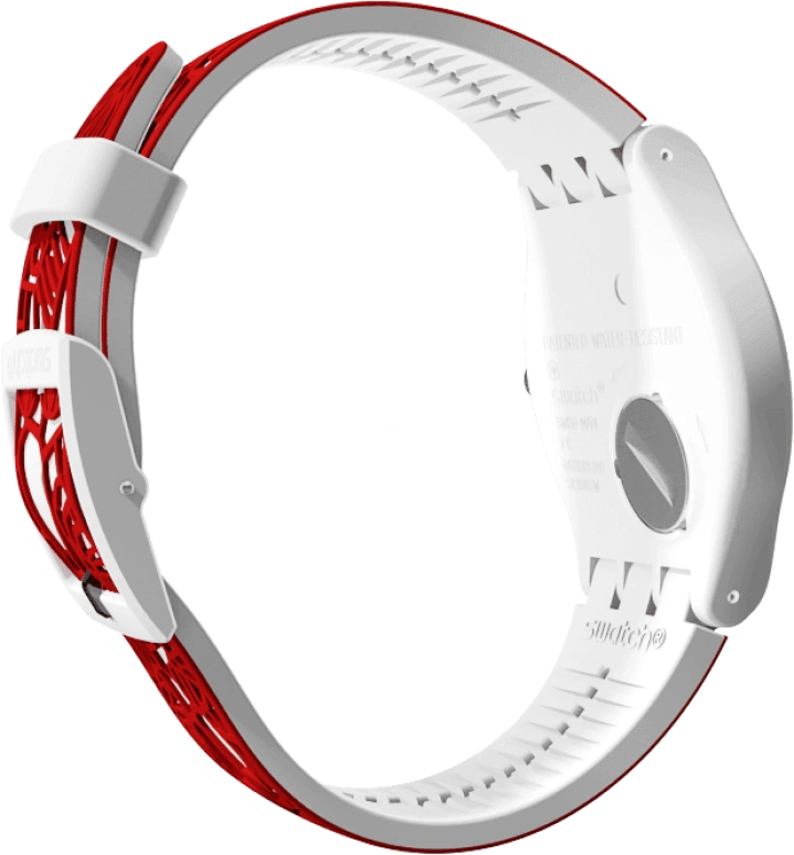 Swatch,Originals 41mm,41mm,Plastic,White,Closed,SUOZ259C