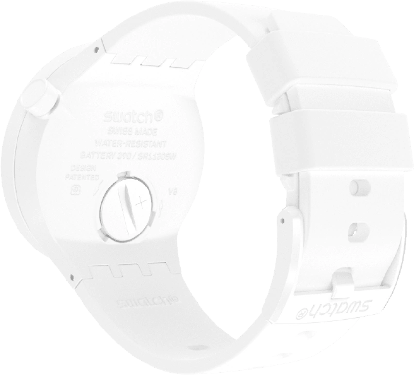 Swatch,THE BOLD 47mm,47mm,Plastic,White,SO27Z106