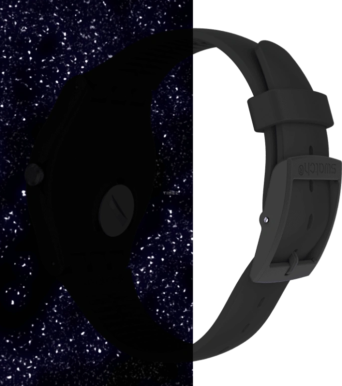 Swatch,Originals 41mm,41mm,Plastic,Black,Closed,SUOB185