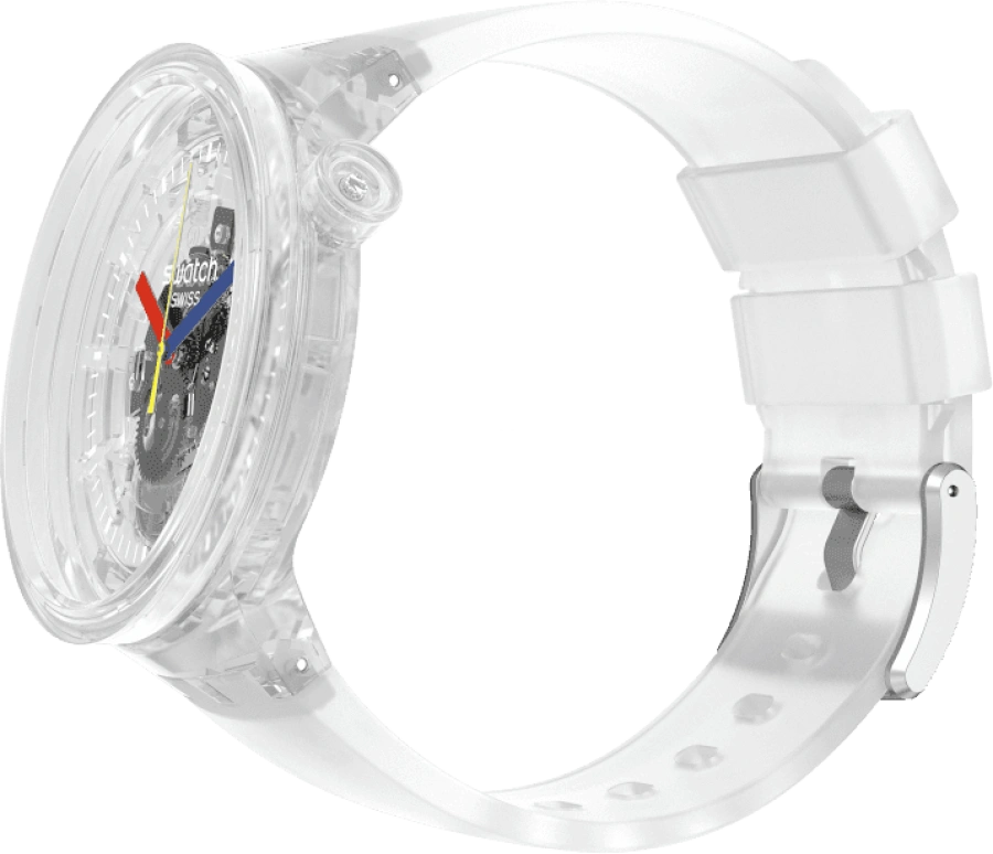 Swatch,THE BOLD 47mm,47mm,Plastic,Transparent,SO27E100