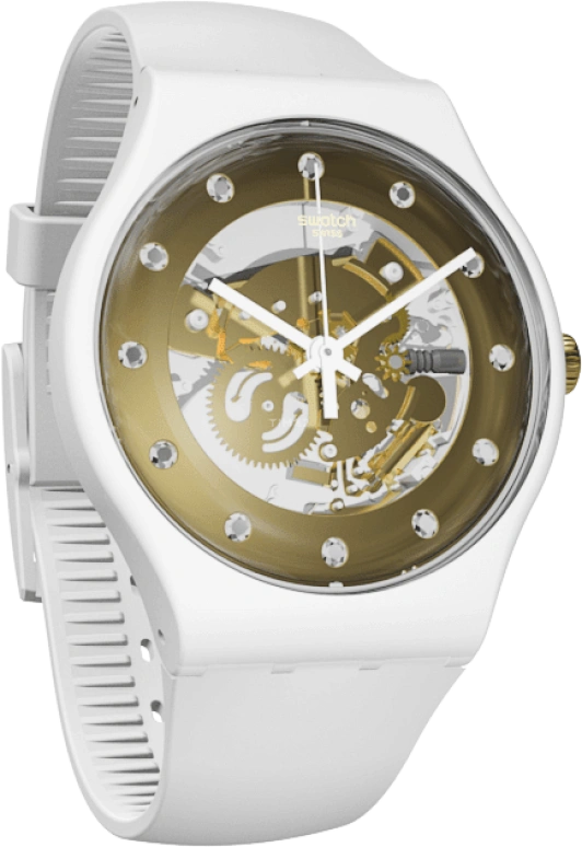 Swatch,Originals 41mm,41mm,Plastic,Yellow,SUOZ148