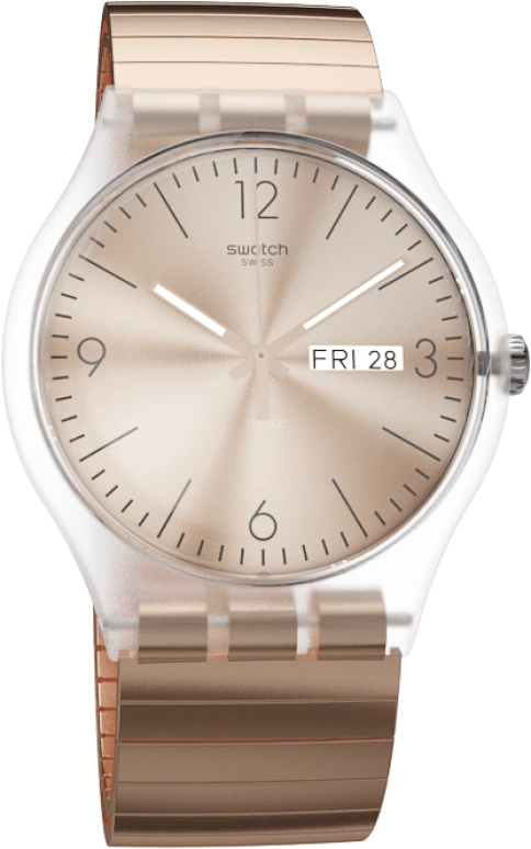 Swatch,Originals 41mm,41mm,Plastic,Gold,SUOK707