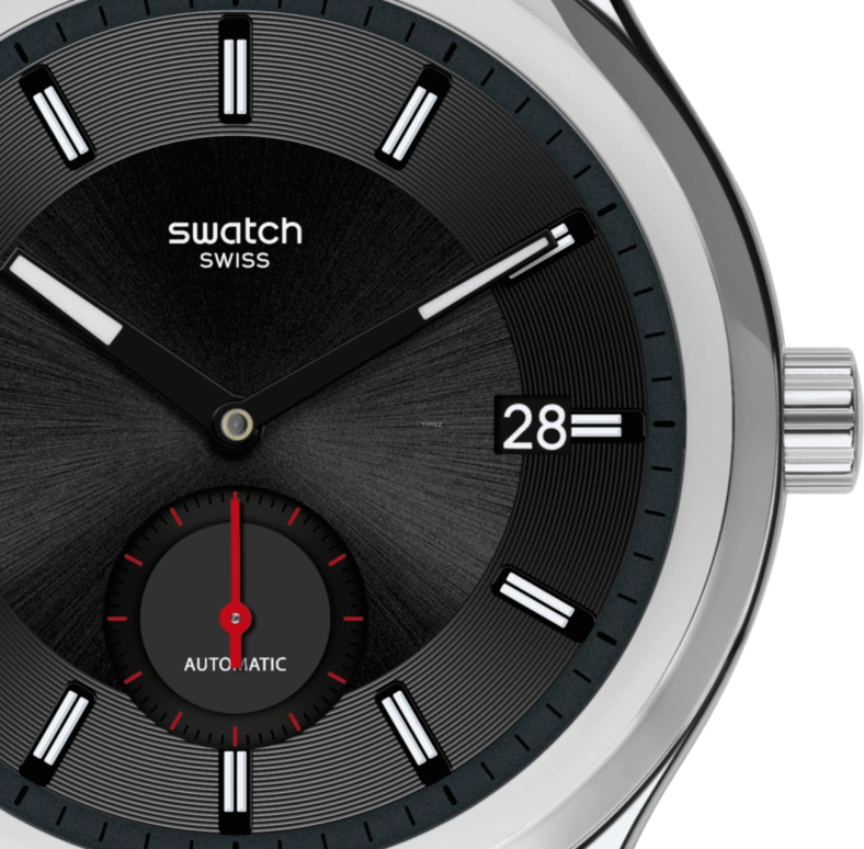Swatch,IRONY 42mm,42mm,Black,Open,SY23S400