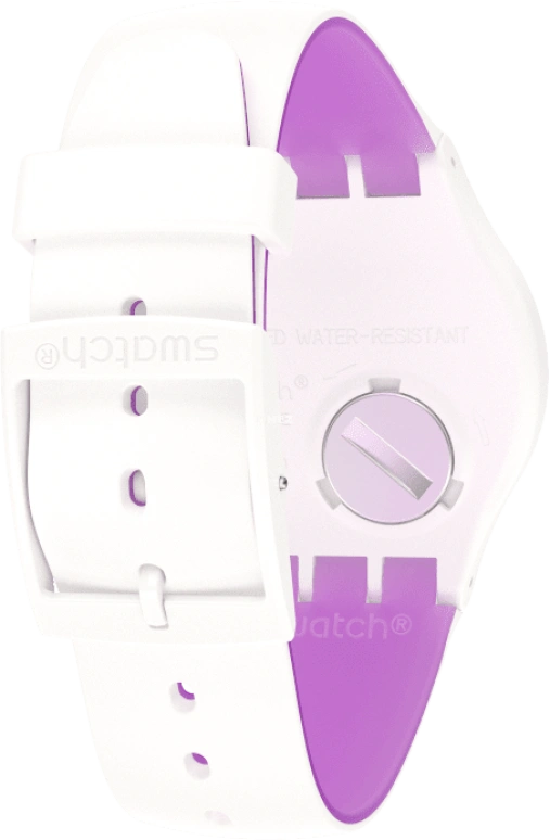 Swatch,Originals 41mm,41mm,Plastic,White,Sapphire,Crystal Glass,SUOW173