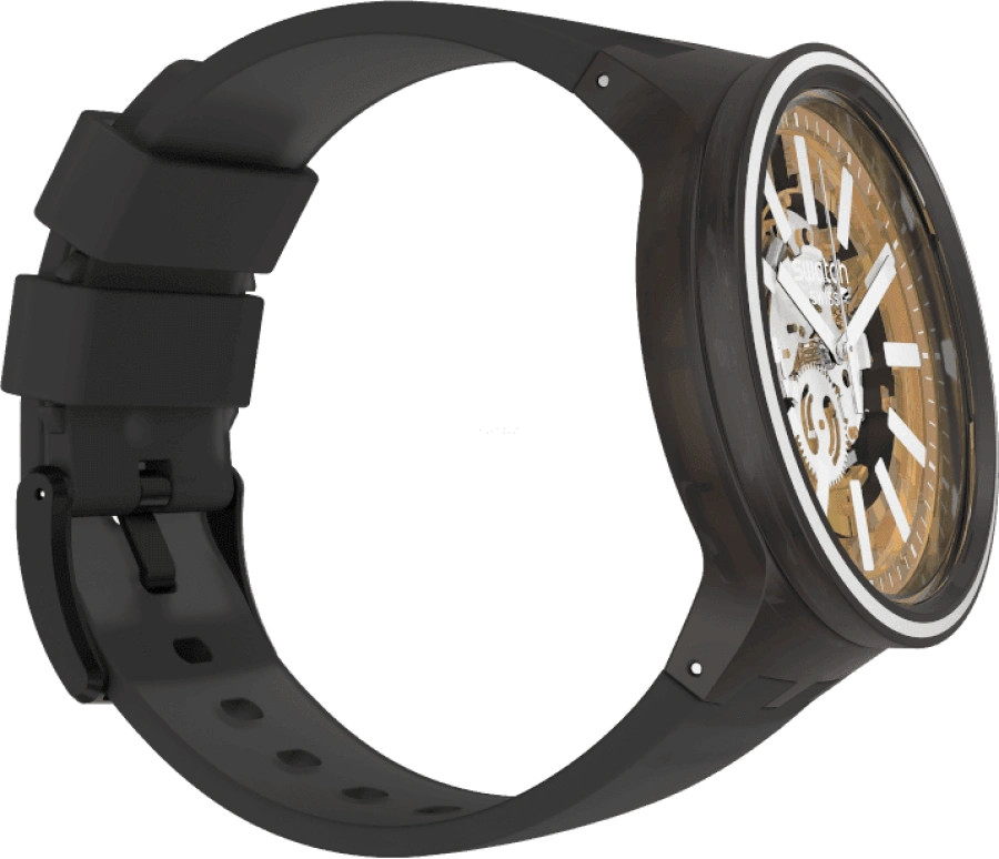 Swatch,THE BOLD 47mm,47mm,Plastic,Yellow,SO27B114