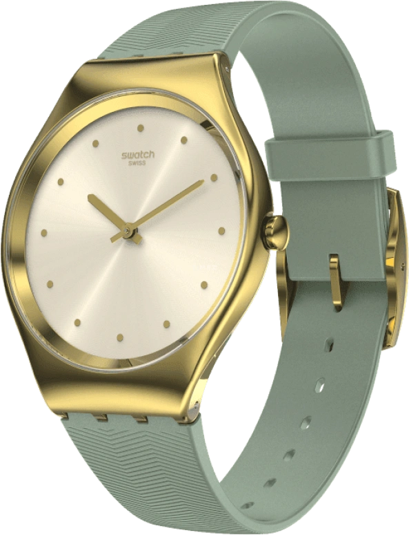 Swatch,SKIN 38mm,38mm,Gold,Closed,SYXG113