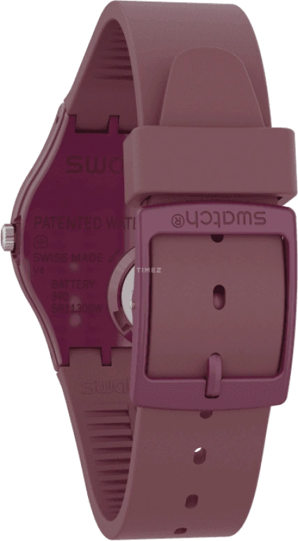Swatch,Originals 34mm,34mm,Plastic,Purple Red,Closed,GR405