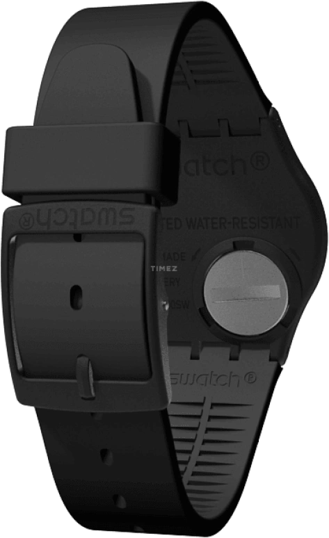 Swatch,Originals 34mm,34mm,Plastic,Black,Quartz,Round,GB274