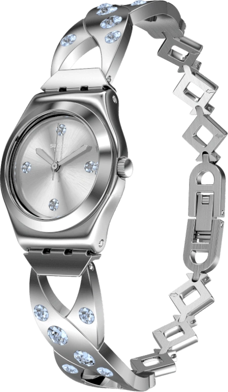 Swatch,IRONY 25mm,25mm,Stainless Steel,Silver White,YSS332G