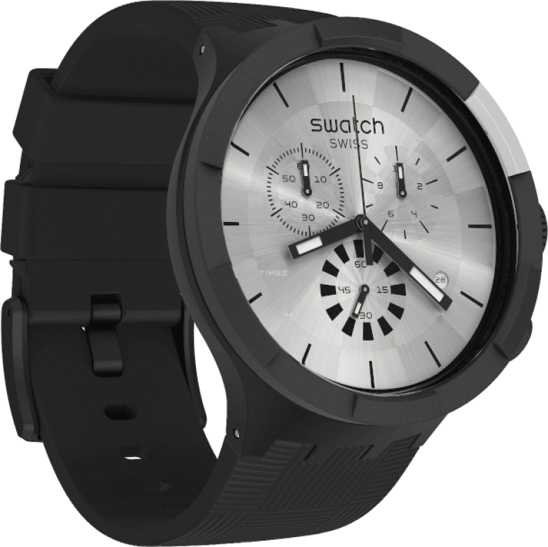 Swatch,THE BOLD 47mm,47mm,Plastic,Sapphire,Crystal Glass,SB02B404