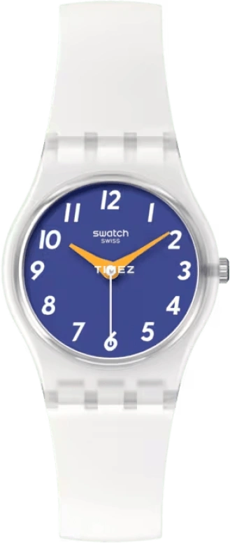 Swatch,Originals 25mm,25mm,Plastic,Blue,Quartz,Tonneau,Transparent,LE108