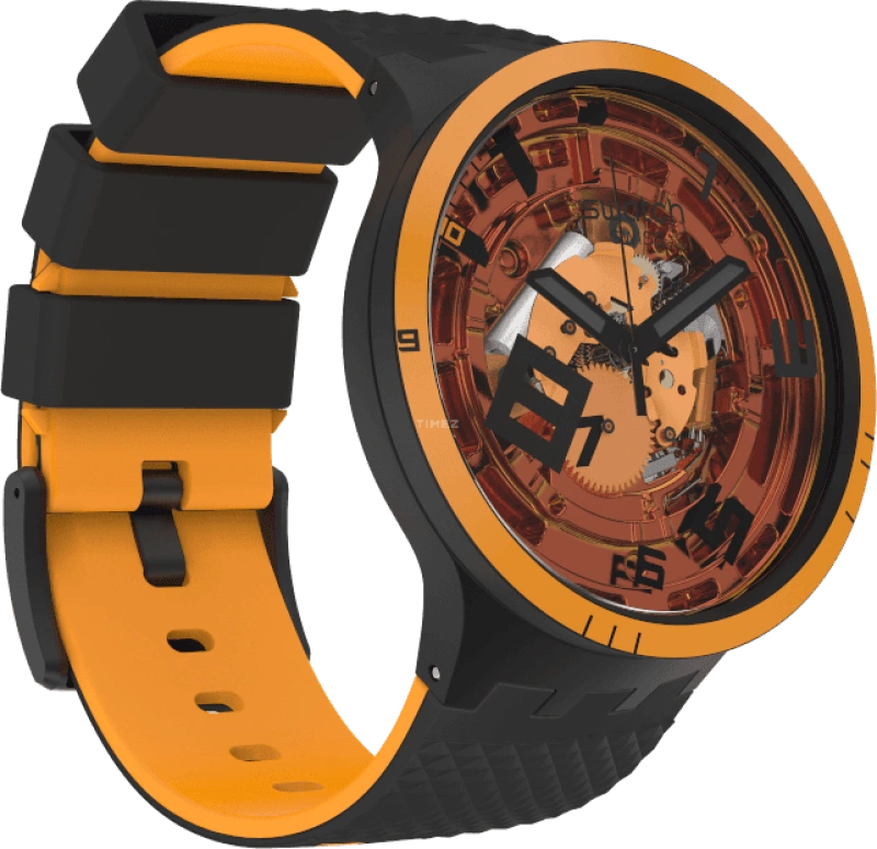 Swatch,Other 47mm,47mm,Sapphire,Crystal Glass,SB01B127