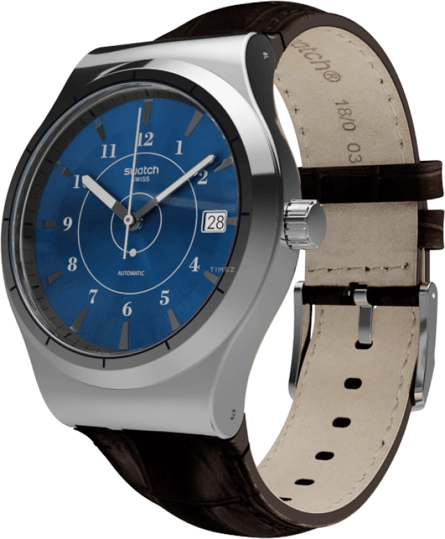 Swatch,Sistem 51 42mm,42mm,Stainless Steel,Blue,Automatic,Day,90hours,YIS404