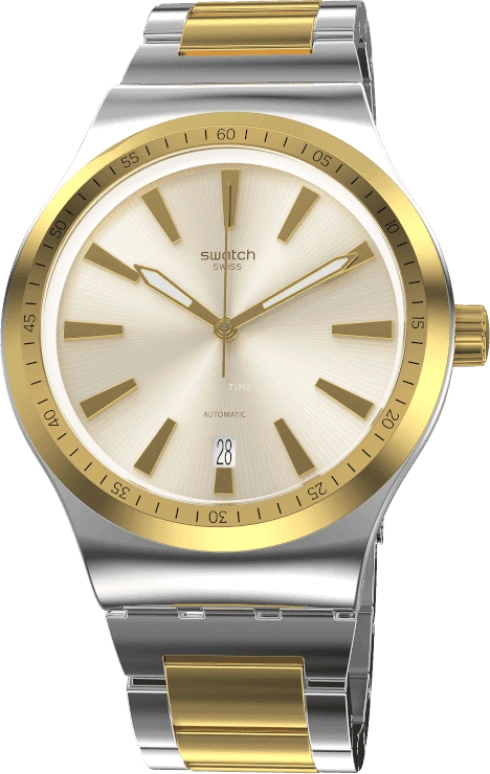 Swatch,IRONY 42mm,42mm,Gold,Open,YIS429G