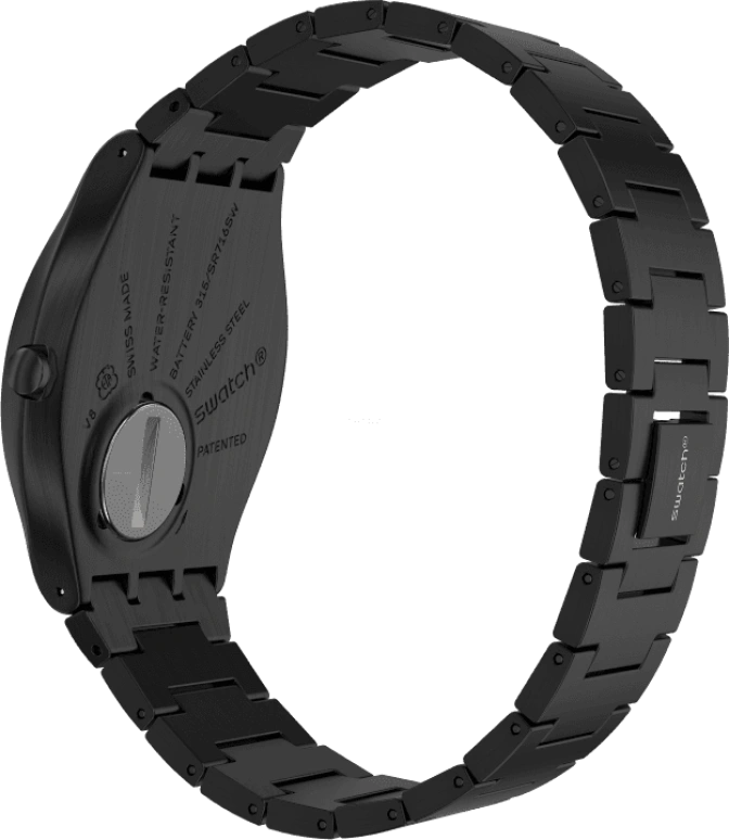 Swatch,SKIN ,Stainless Steel,Black,SS07B100G
