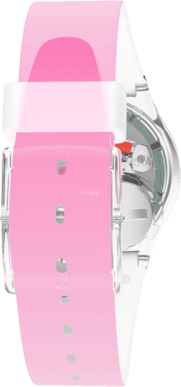 Swatch,Originals 34mm,34mm,Plastic,Pink,Sapphire,Crystal Glass,GE719