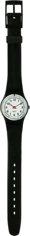 Swatch,Other 25mm,25mm,Plastic,White,Quartz,Tonneau,Black,LB135