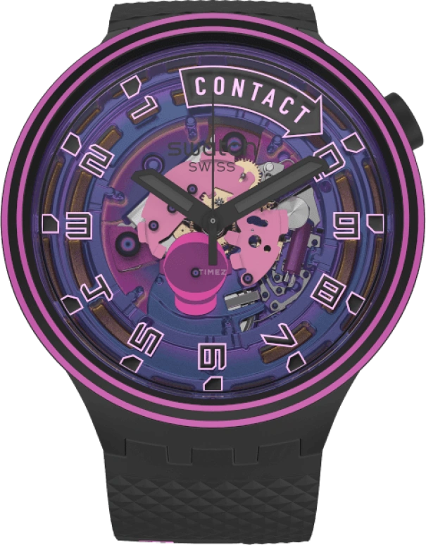 Swatch,Other 47mm,47mm,Sapphire,Crystal Glass,SB01B126