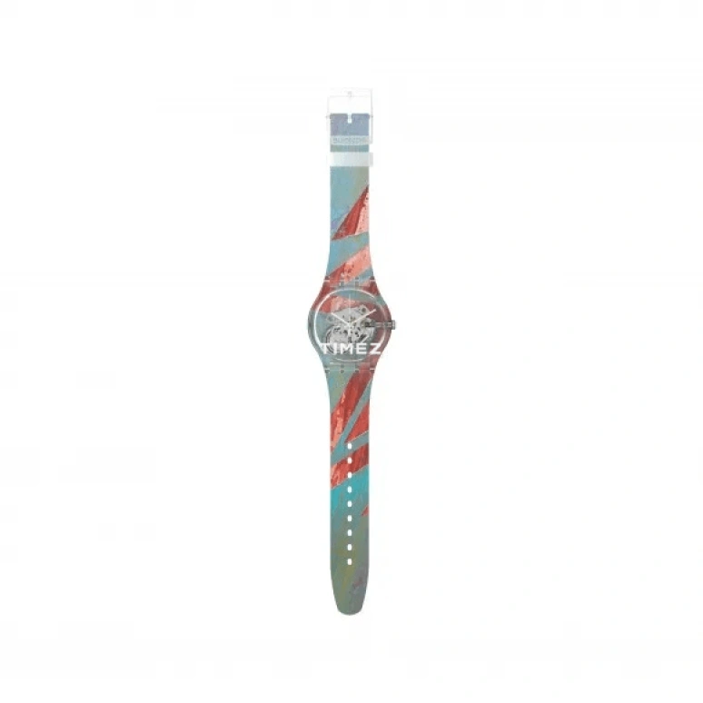 Swatch,Other 41mm,41mm,Plastic,Transparent,Quartz,Sapphire,Crystal Glass,Round,SUOK137,SUOK137-029