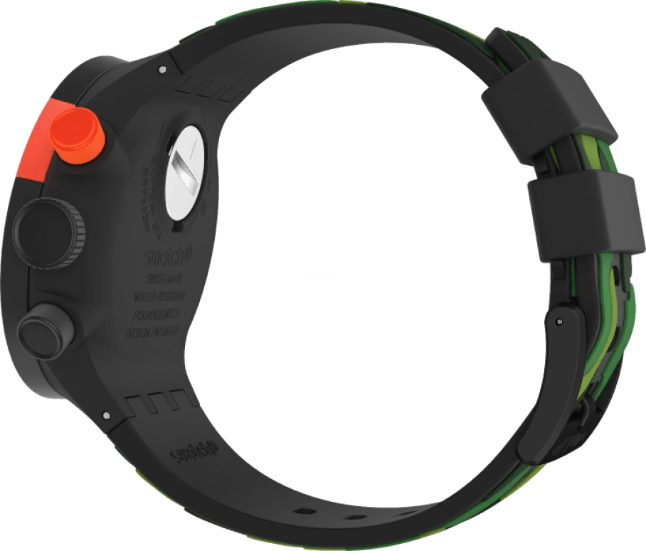 Swatch,THE BOLD 47mm,47mm,Plastic,Black,SB02B409
