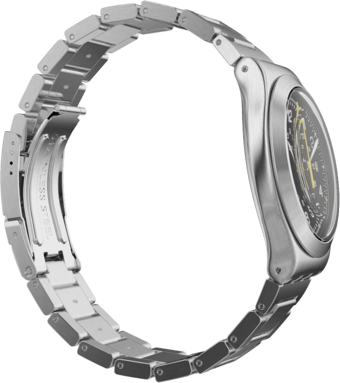 Swatch,IRONY 42.70mm,42.70mm,Stainless Steel,Black,YWS439G