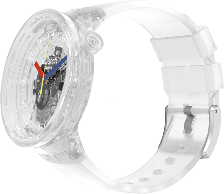 Swatch,THE BOLD 47mm,47mm,Plastic,Transparent,SO27E100
