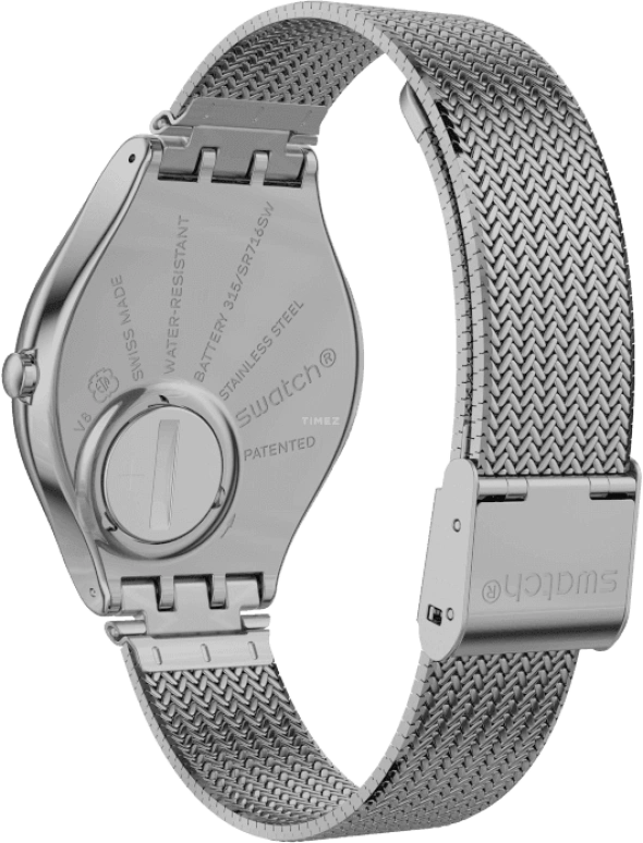 Swatch,SKIN 38mm,38mm,Stainless Steel,Pink Red,Red,SYXS117M