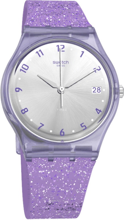 Swatch,Originals 34mm,34mm,Plastic,Silver,Open,GV400