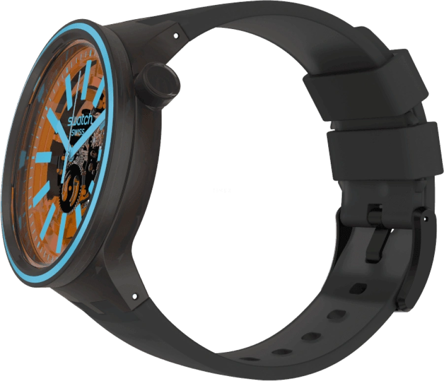 Swatch,THE BOLD 47mm,47mm,Plastic,Coffee,Brown,SO27B112