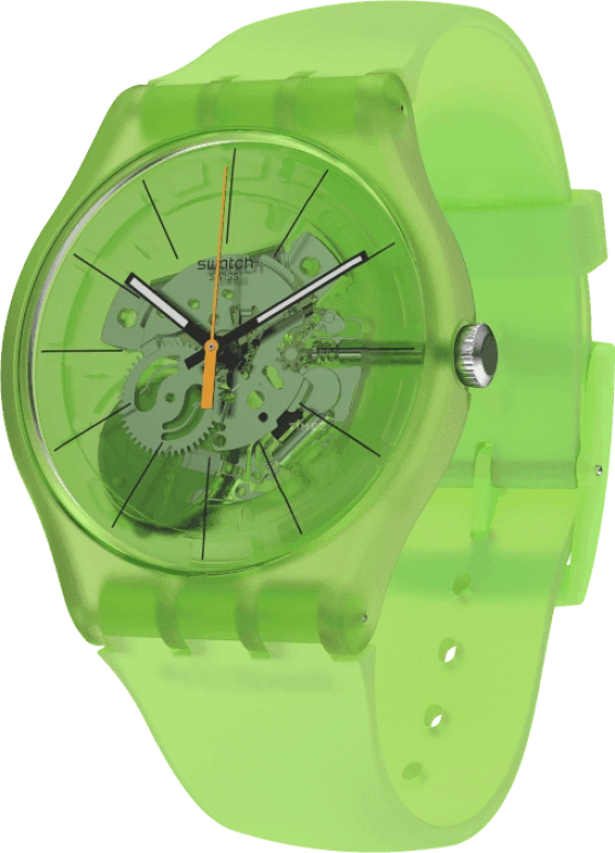 Swatch,Originals 41x47.40mm,41x47.40mm,Plastic,Green,SUOG118