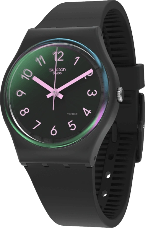Swatch,Originals 34mm,34mm,Plastic,Black,Closed,GB330