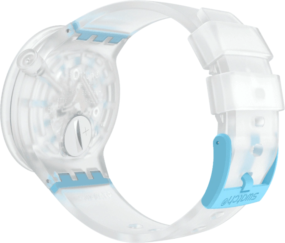 Swatch,THE BOLD 47mm,47mm,Plastic,White,SO27E105