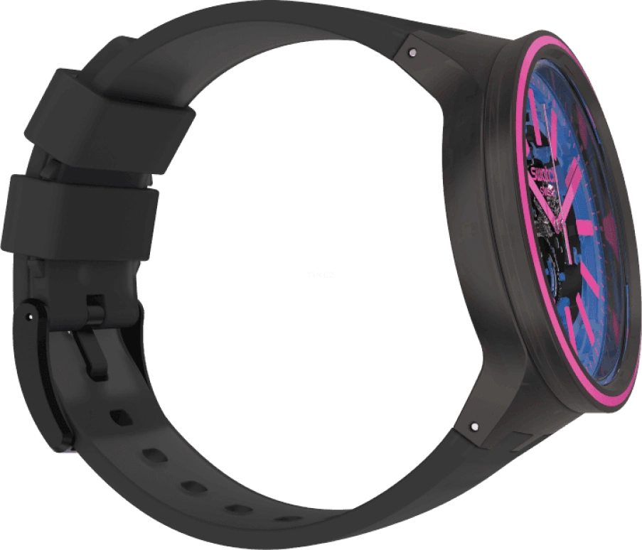 Swatch,THE BOLD 47mm,47mm,Plastic,Blue,SO27B111