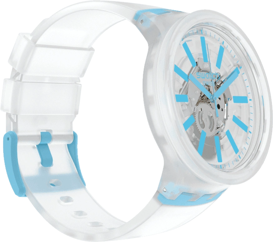 Swatch,THE BOLD 47mm,47mm,Plastic,White,SO27E105