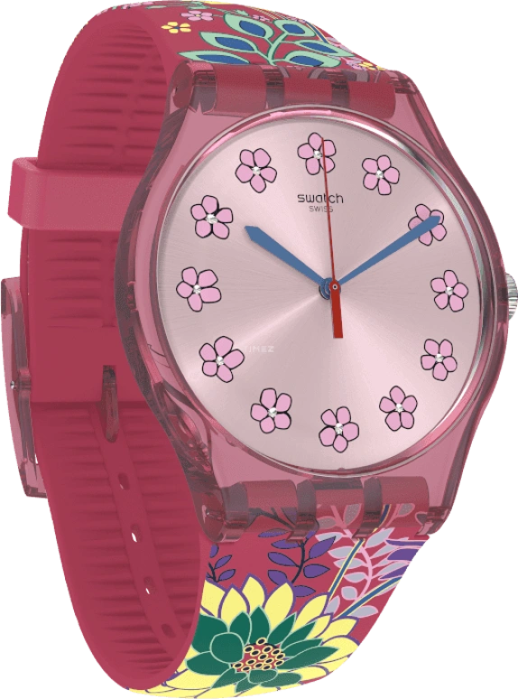 Swatch,Originals 41mm,41mm,Plastic,Pink,SUOP112