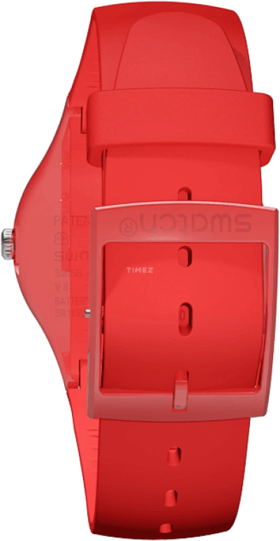 Swatch,Originals 41mm,41mm,Plastic,Red,SUOR106